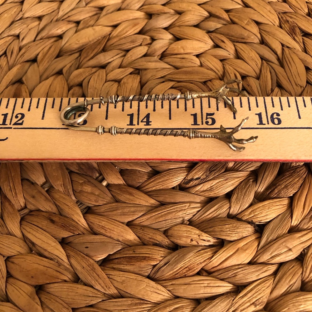Sterling Antique Bird Claw Sugar Tongs - Picture 3 of 5